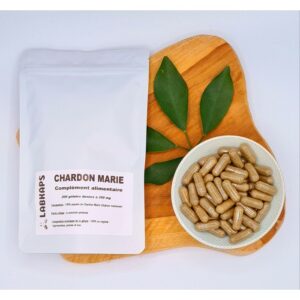 CHARDON MARIE 200 gélules dosées a 350mg enveloppe de la gélule 100% végétale