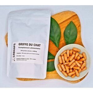 GRIFFE DU CHAT 200 gélules dosées à 500 mg enveloppe 100% végétale